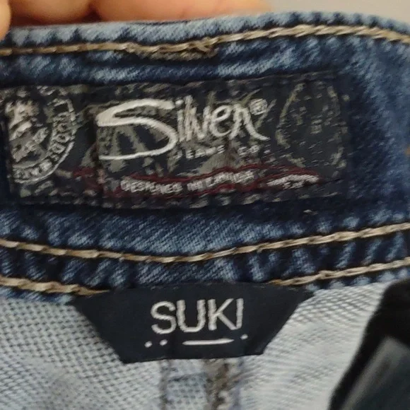 Silver Jeans - Suki Mid Pencil Skinny Shorts size 27 - Picture 8 of 10